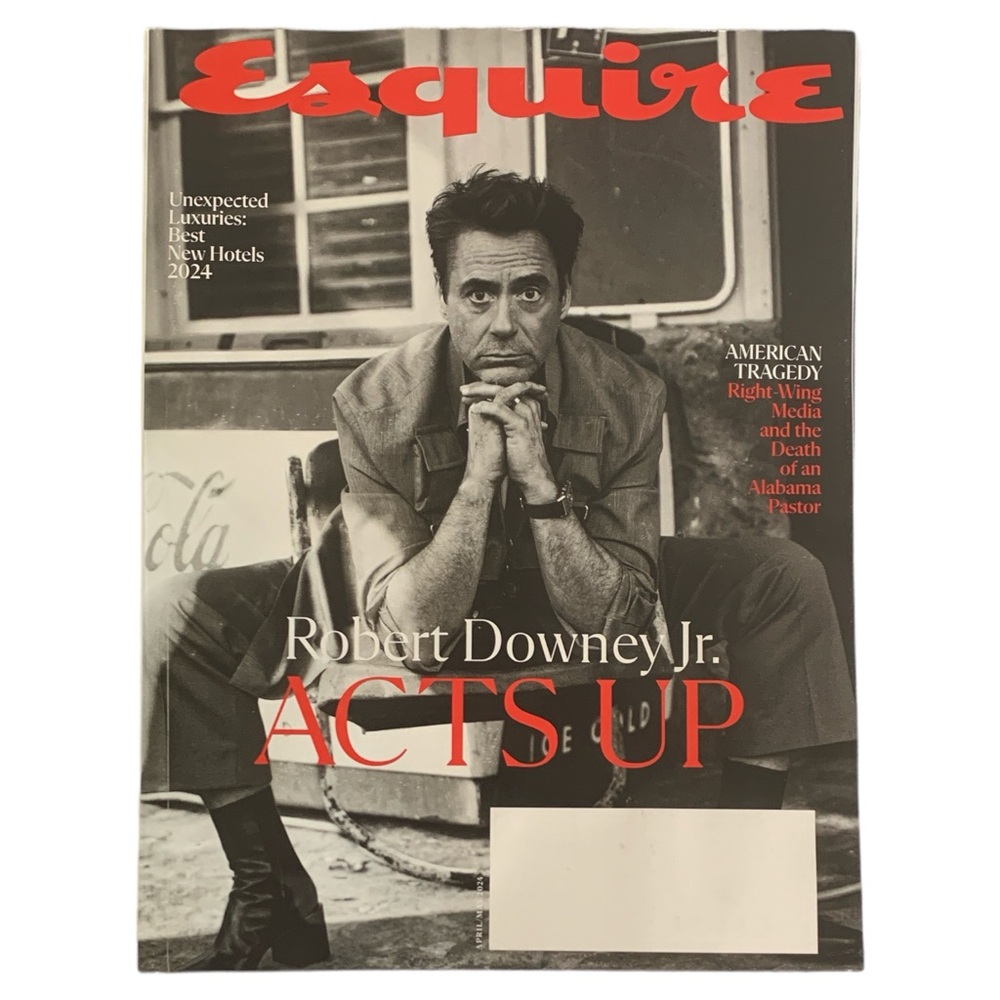 Esquire Magazine Apr May 2024 Robert Downey Jr Best New Hotels American Tragedy